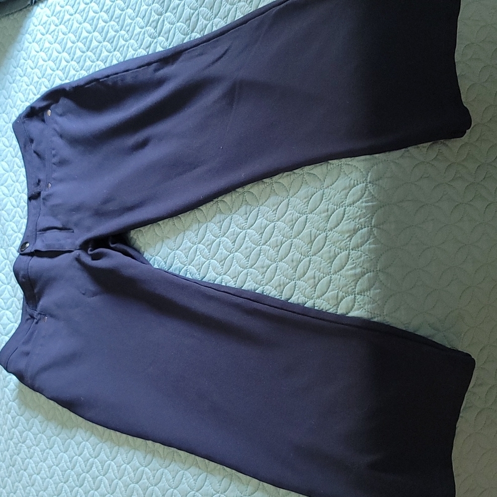 C&B Signature Sliming Pants Size 14 Short Navy Blue